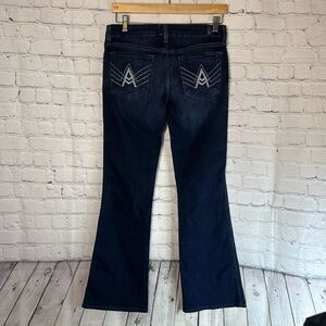 7 for all mankind 'A' Pocket Flare Leg Denim Jeans Rhinestone Pocket size 28